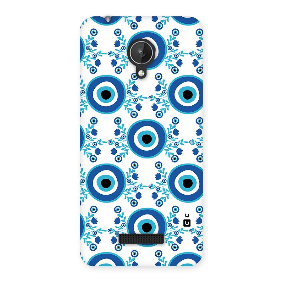 Floral Evil Eyes Back Case for Canvas Spark Q380