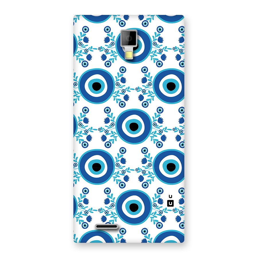 Floral Evil Eyes Back Case for Canvas Xpress A99