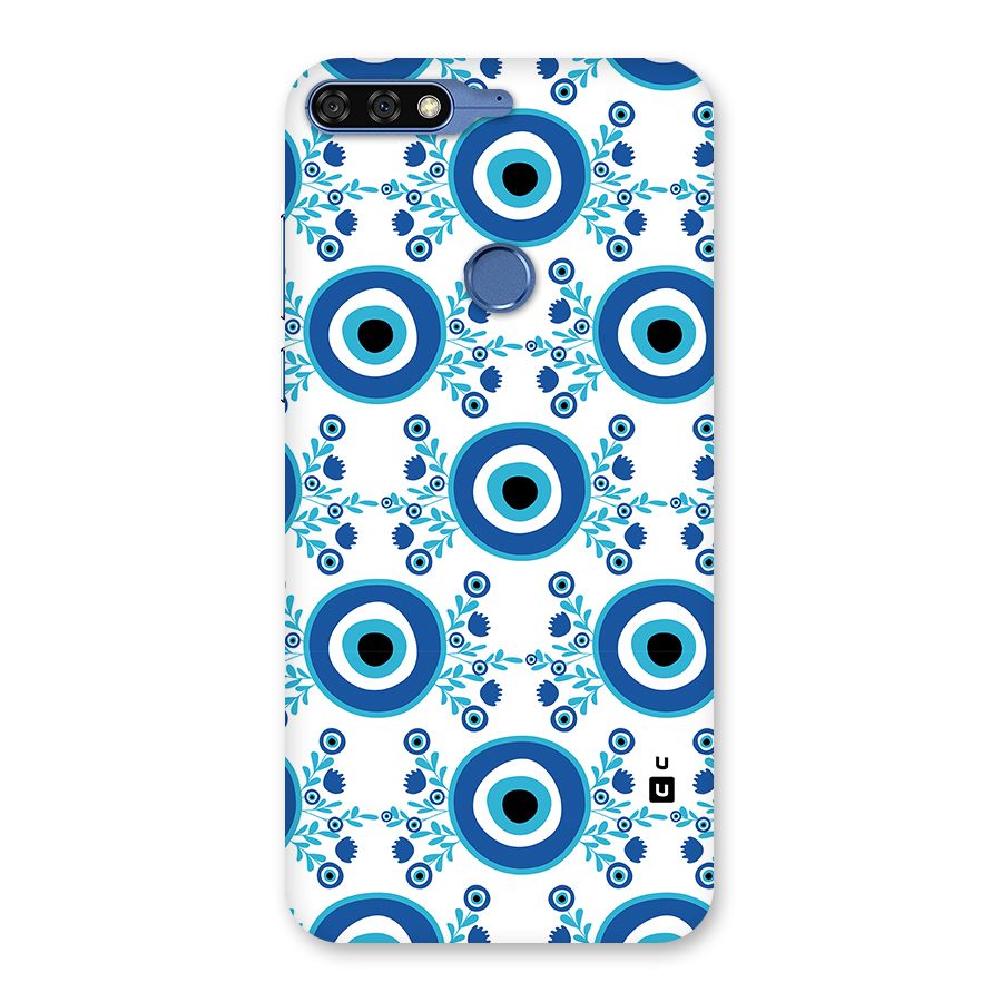 Floral Evil Eyes Back Case for Honor 7C