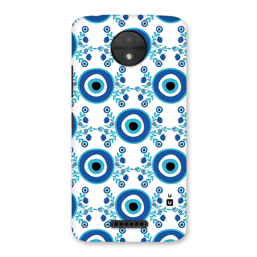 Floral Evil Eyes Back Case for Moto C