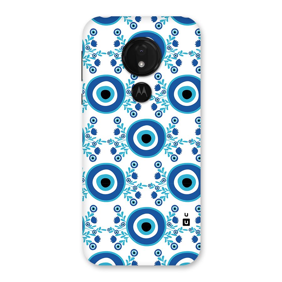 Floral Evil Eyes Back Case for Moto G7 Power
