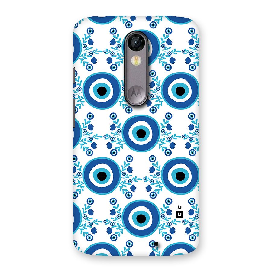 Floral Evil Eyes Back Case for Moto X Force