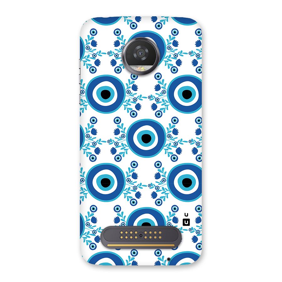 Floral Evil Eyes Back Case for Moto Z2 Play