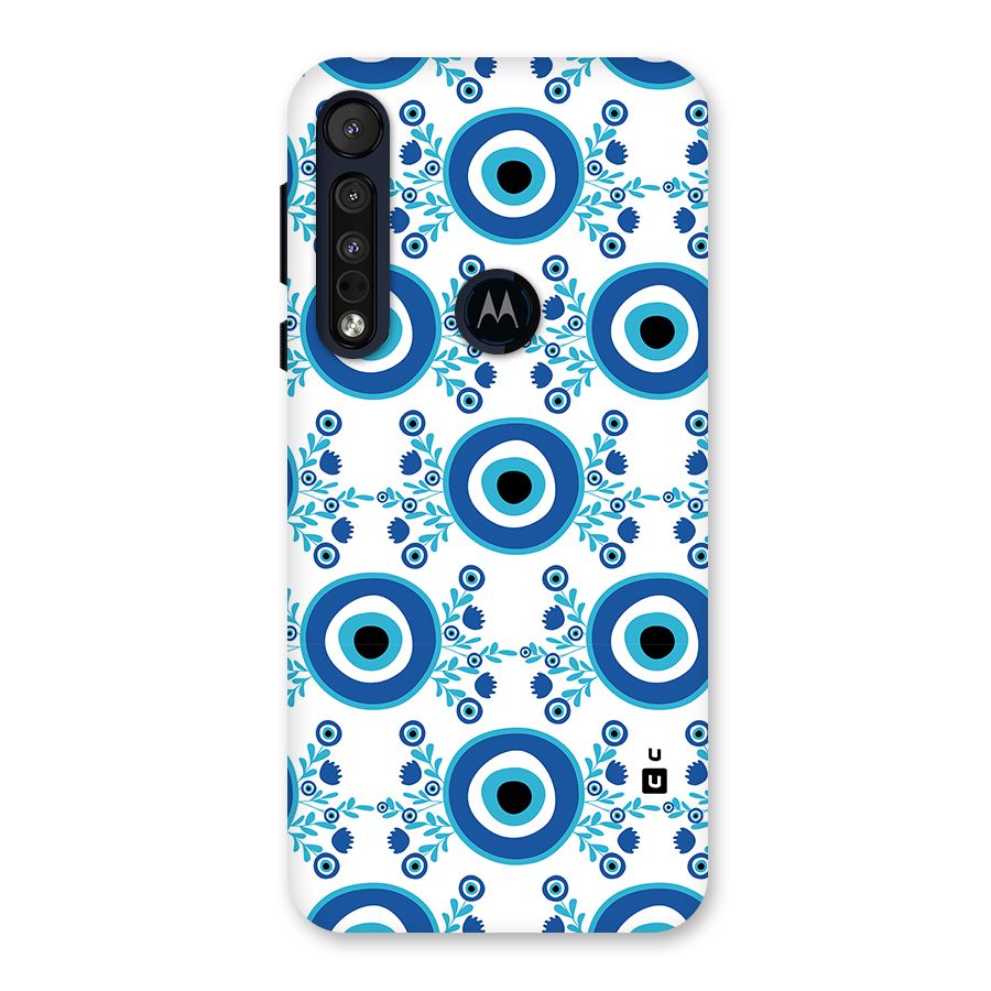 Floral Evil Eyes Back Case for Motorola One Macro