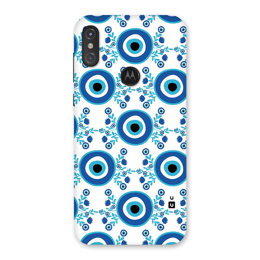 Floral Evil Eyes Back Case for Motorola One Power