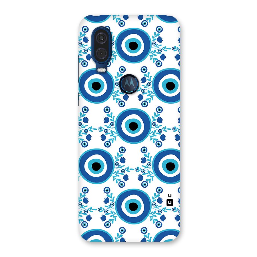 Floral Evil Eyes Back Case for Motorola One Vision