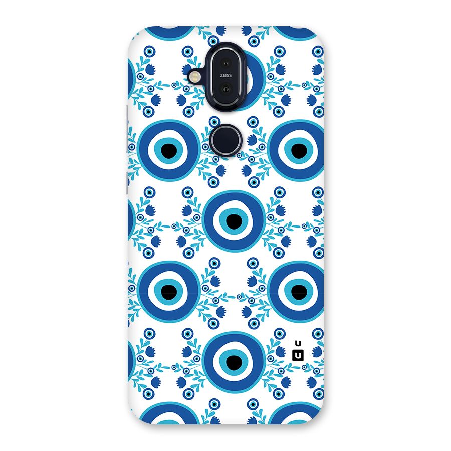 Floral Evil Eyes Back Case for Nokia 8.1