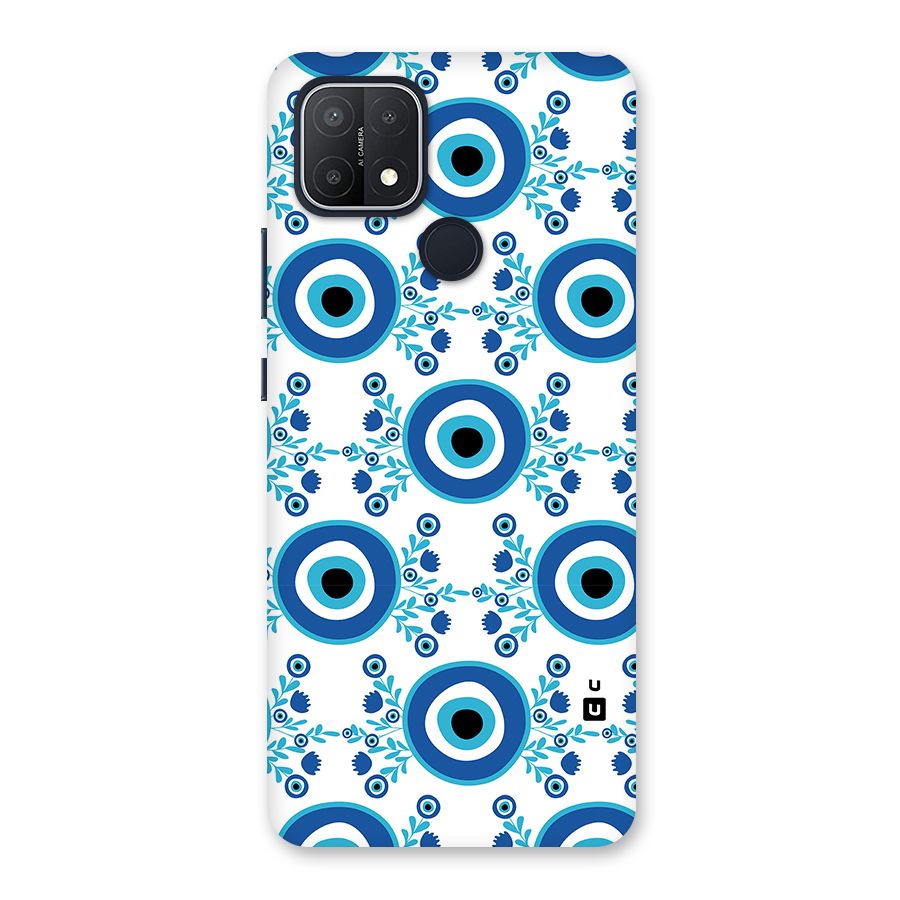 Floral Evil Eyes Back Case for Oppo A15
