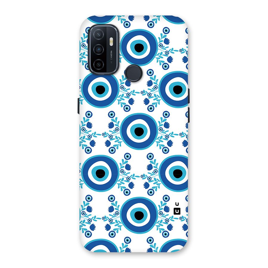 Floral Evil Eyes Back Case for Oppo A32