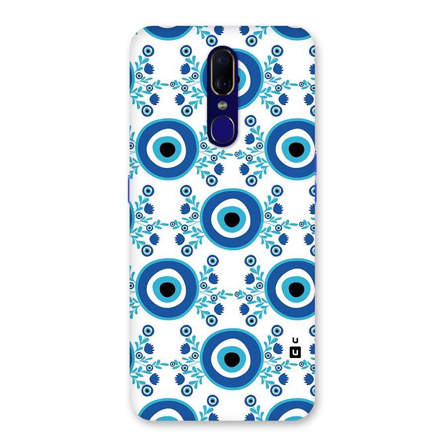 Floral Evil Eyes Back Case for Oppo A9