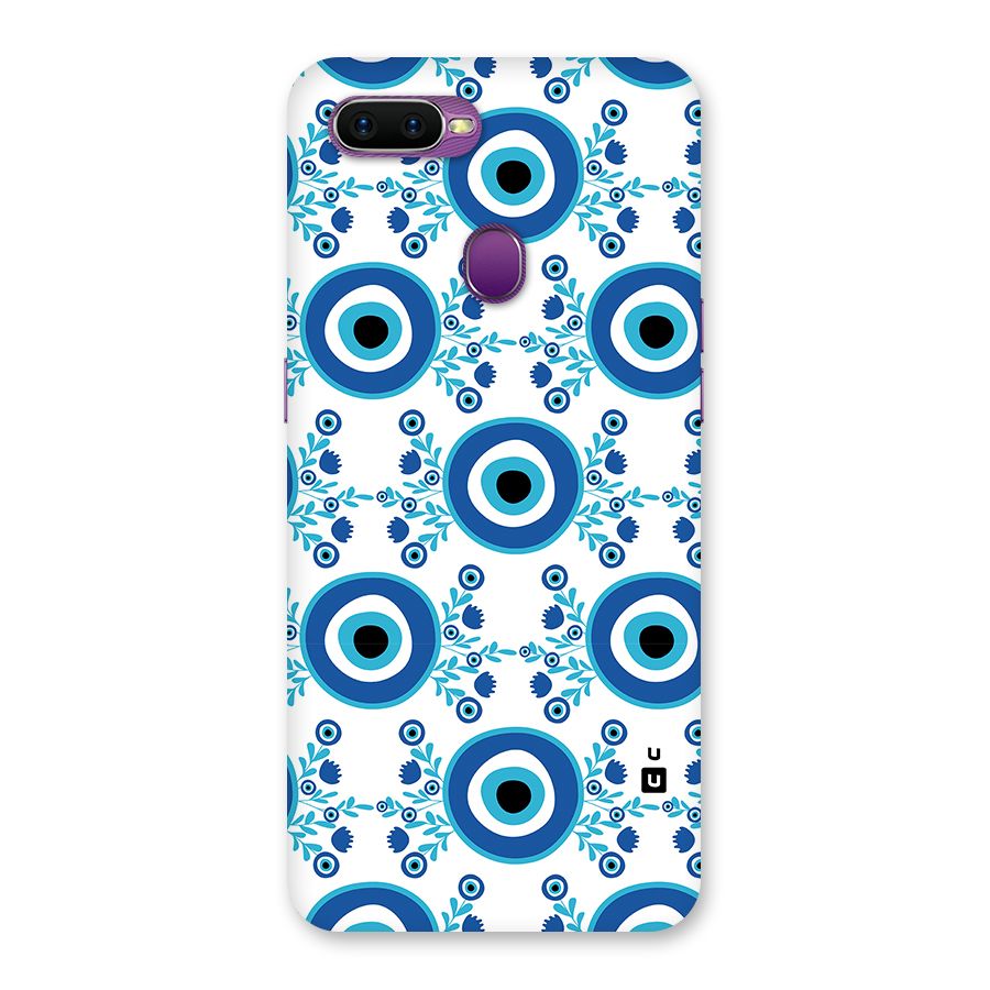 Floral Evil Eyes Back Case for Oppo F9