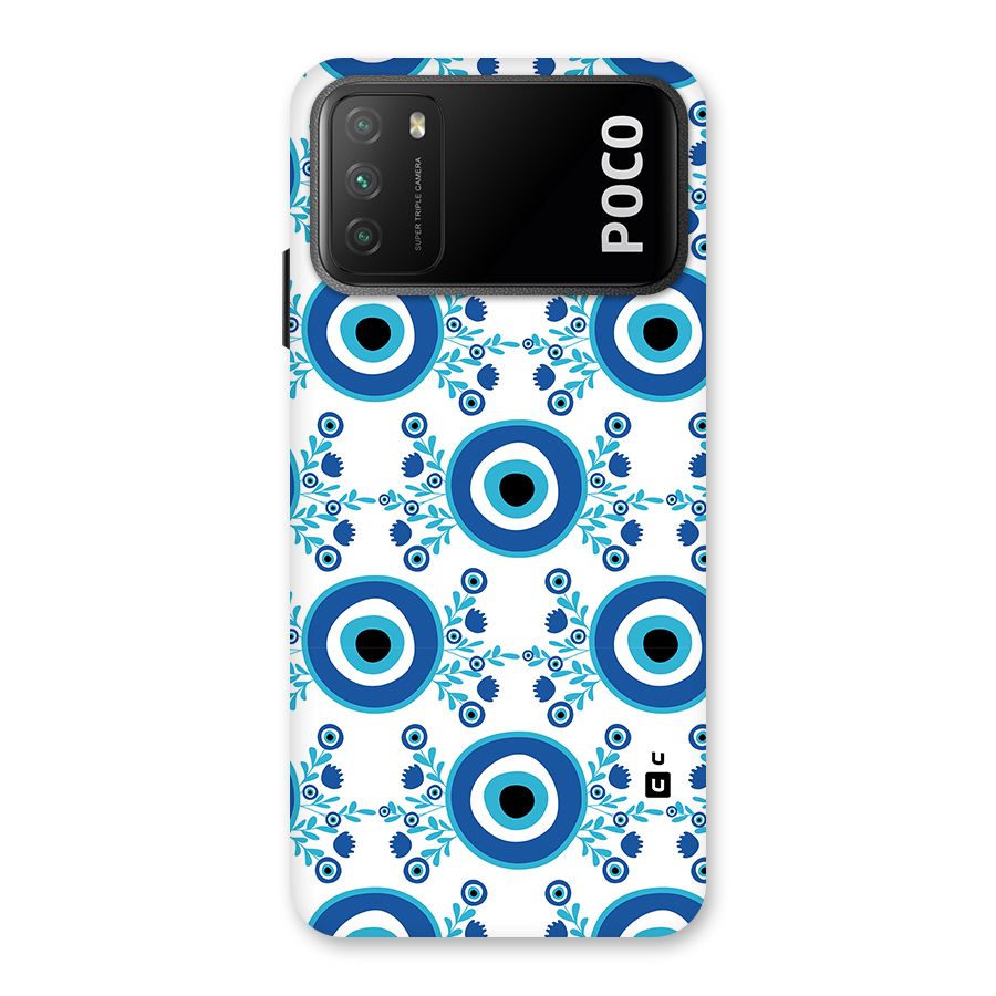Floral Evil Eyes Back Case for Poco M3