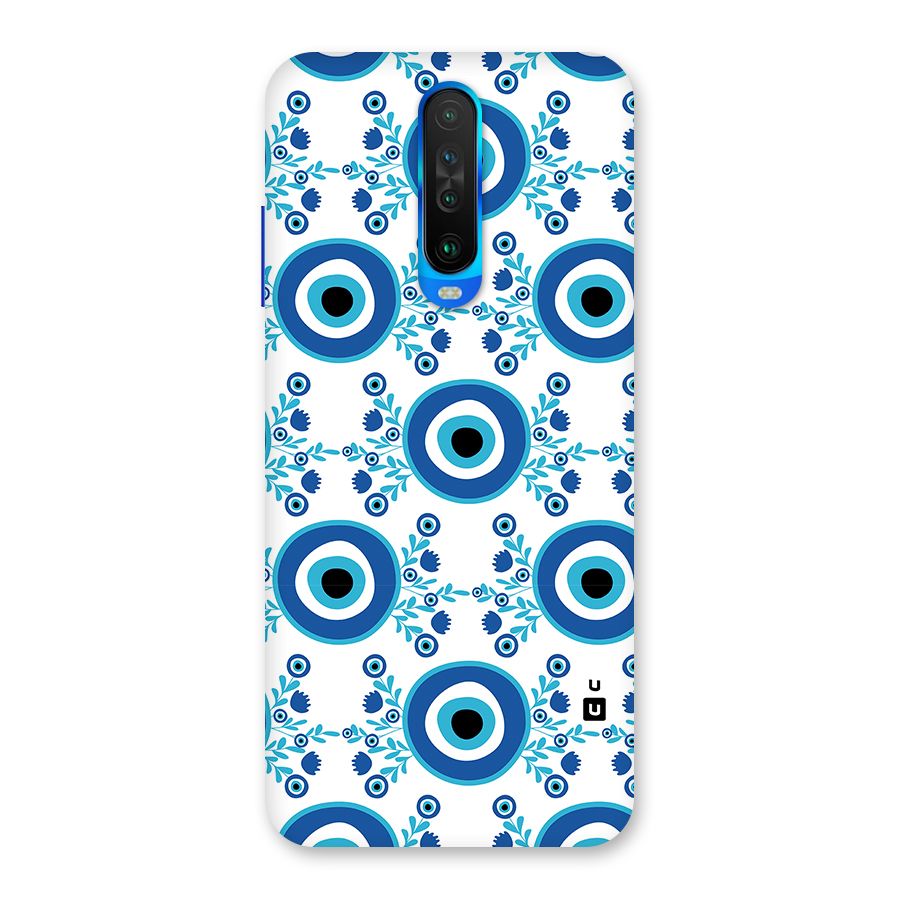 Floral Evil Eyes Back Case for Poco X2