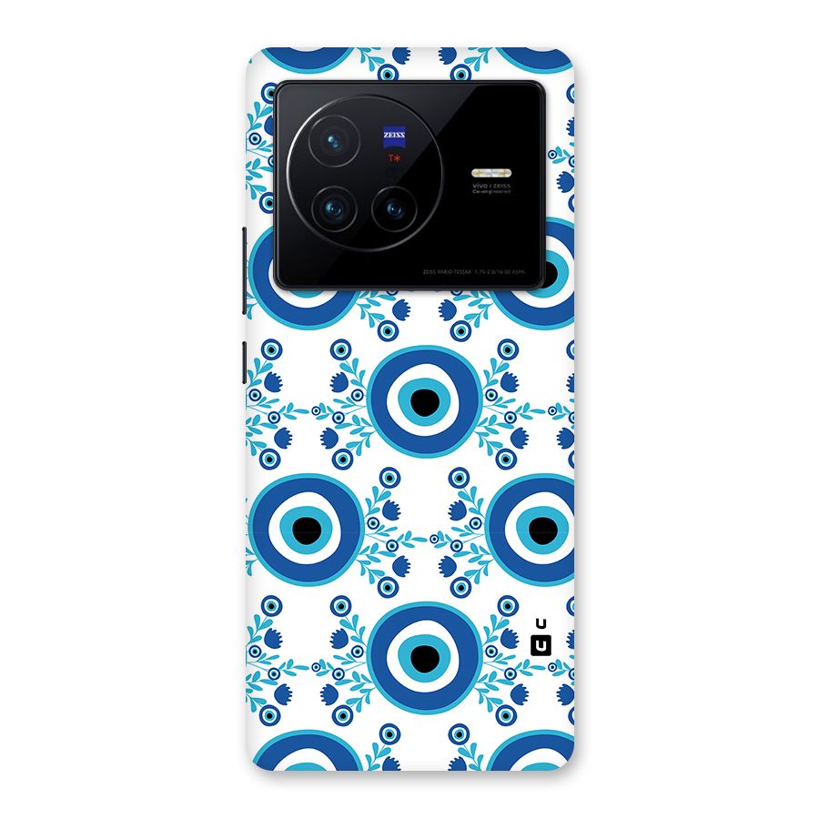 Floral Evil Eyes Back Case for Vivo X80