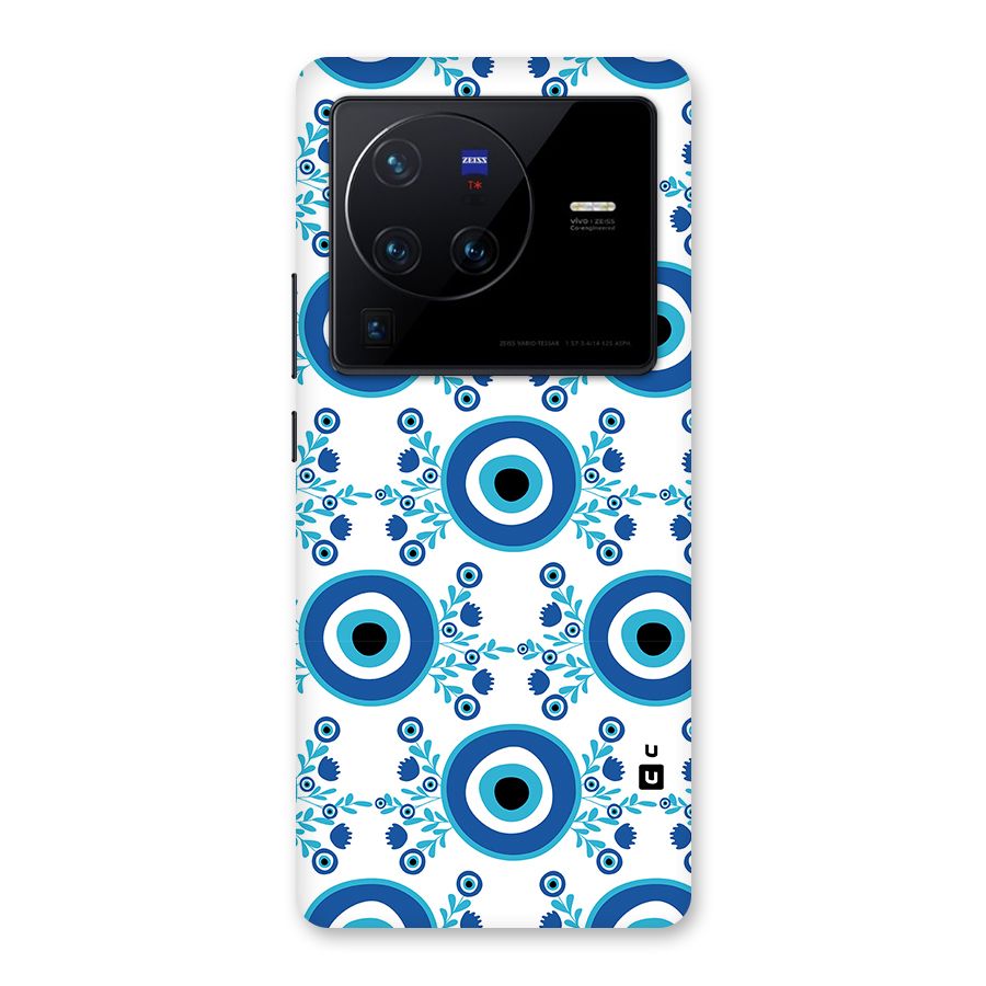 Floral Evil Eyes Back Case for Vivo X80 Pro