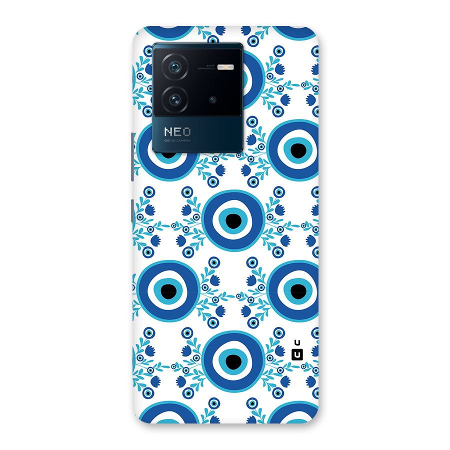 Floral Evil Eyes Back Case for Vivo iQOO Neo 6 5G