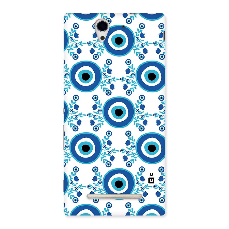 Floral Evil Eyes Back Case for Xperia C3