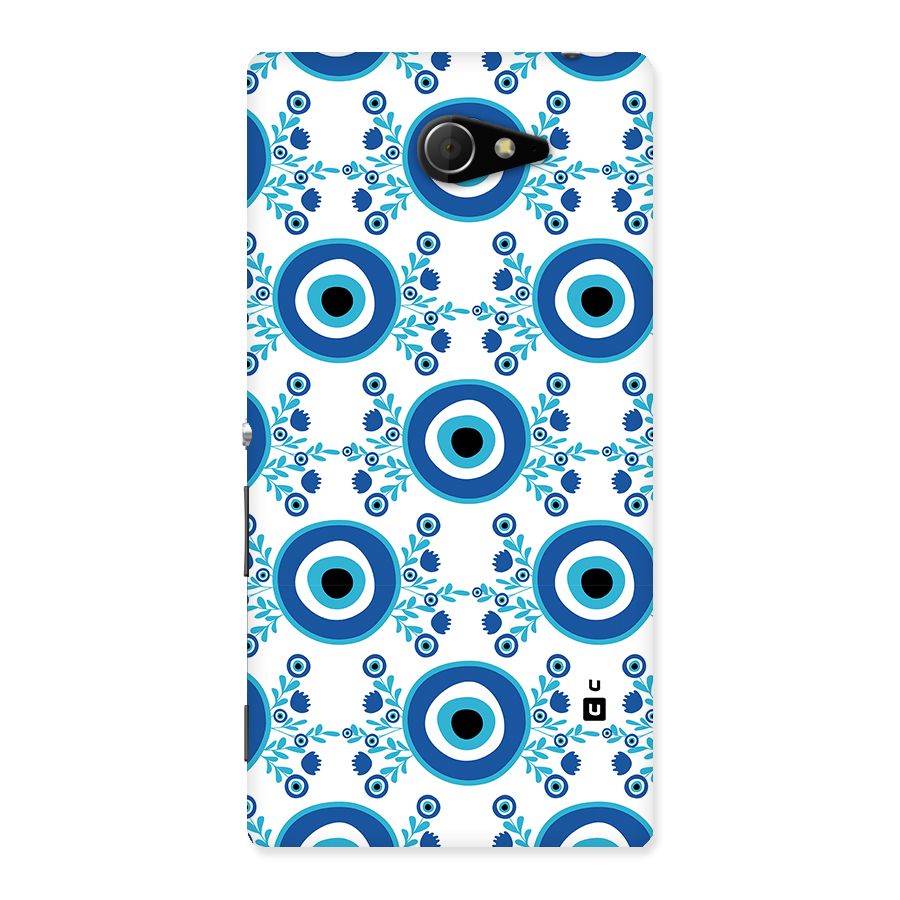 Floral Evil Eyes Back Case for Xperia M2