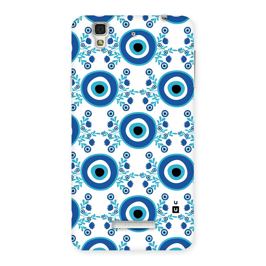 Floral Evil Eyes Back Case for Yureka