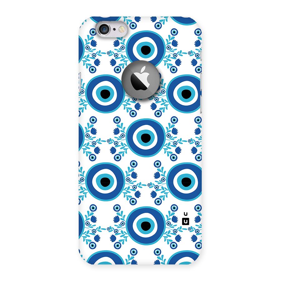 Floral Evil Eyes Back Case for iPhone 6 Logo Cut