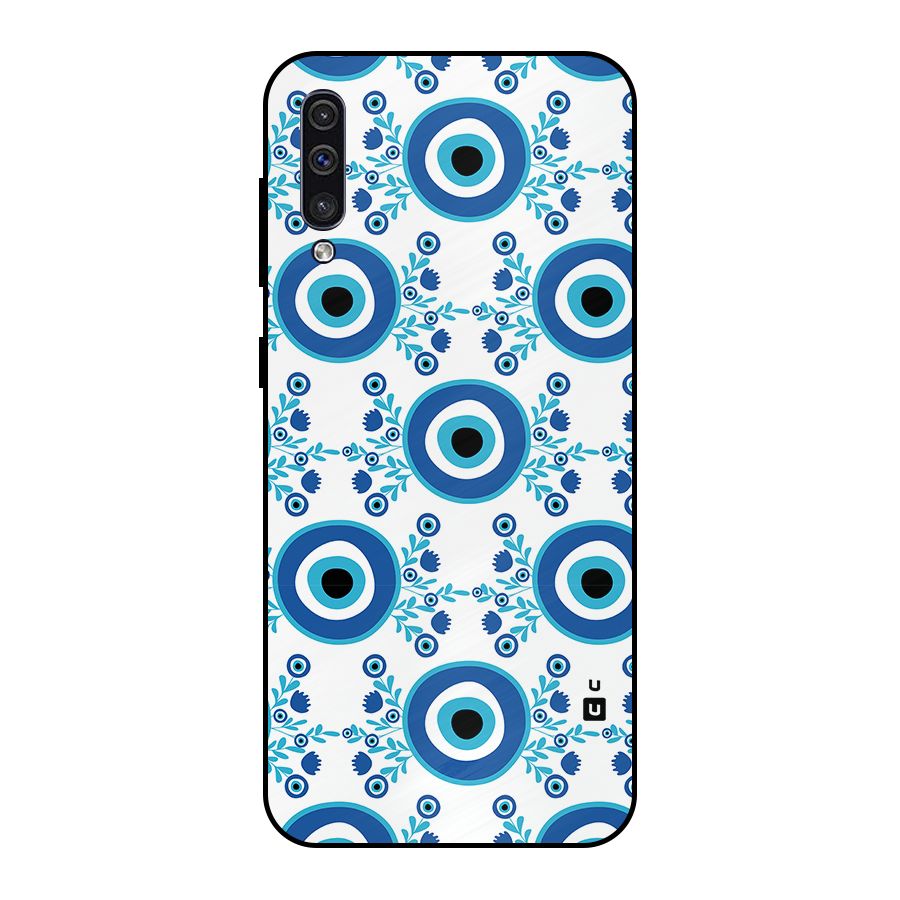 Floral Evil Eyes Metal Back Case for Galaxy A30s
