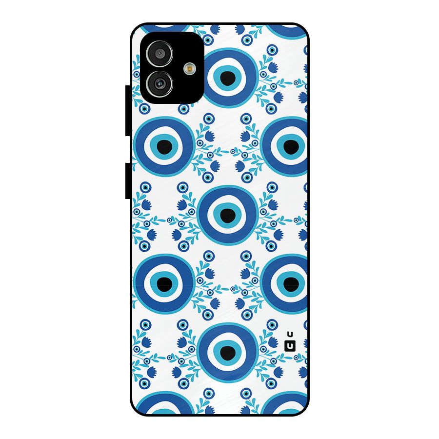 Floral Evil Eyes Metal Back Case for Galaxy M13 5G