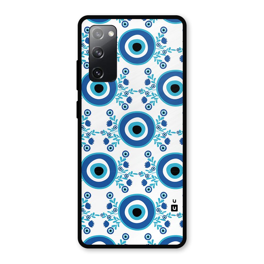 Floral Evil Eyes Metal Back Case for Galaxy S20 FE
