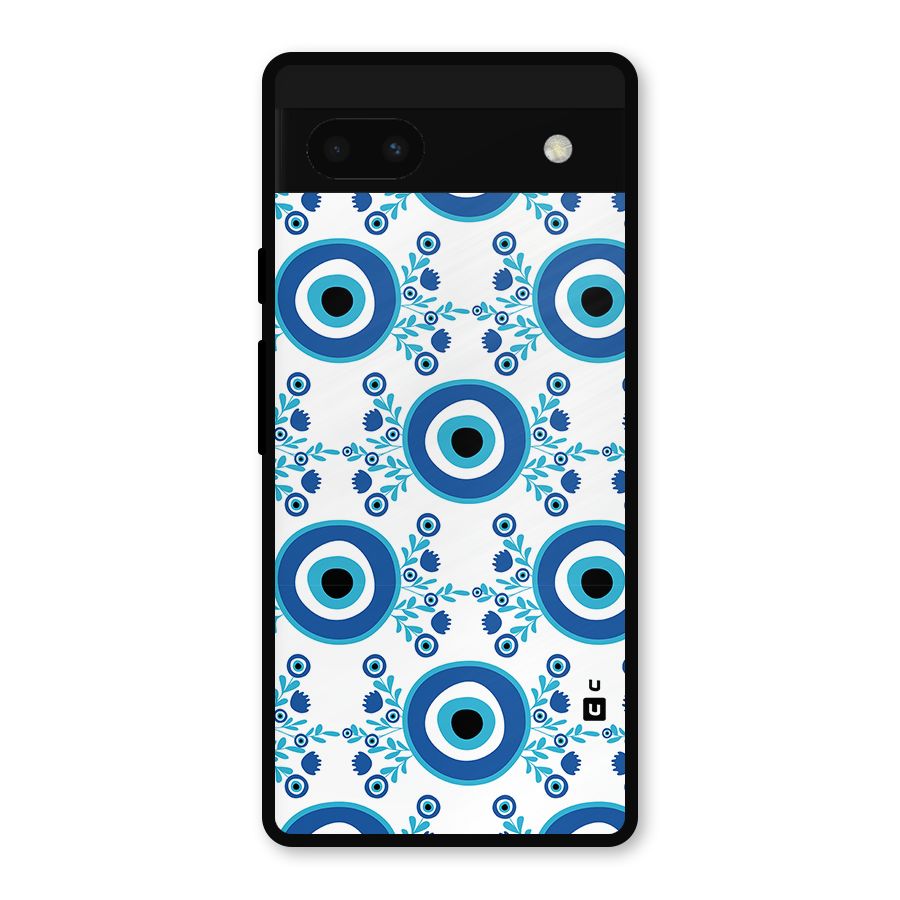 Floral Evil Eyes Metal Back Case for Google Pixel 6a