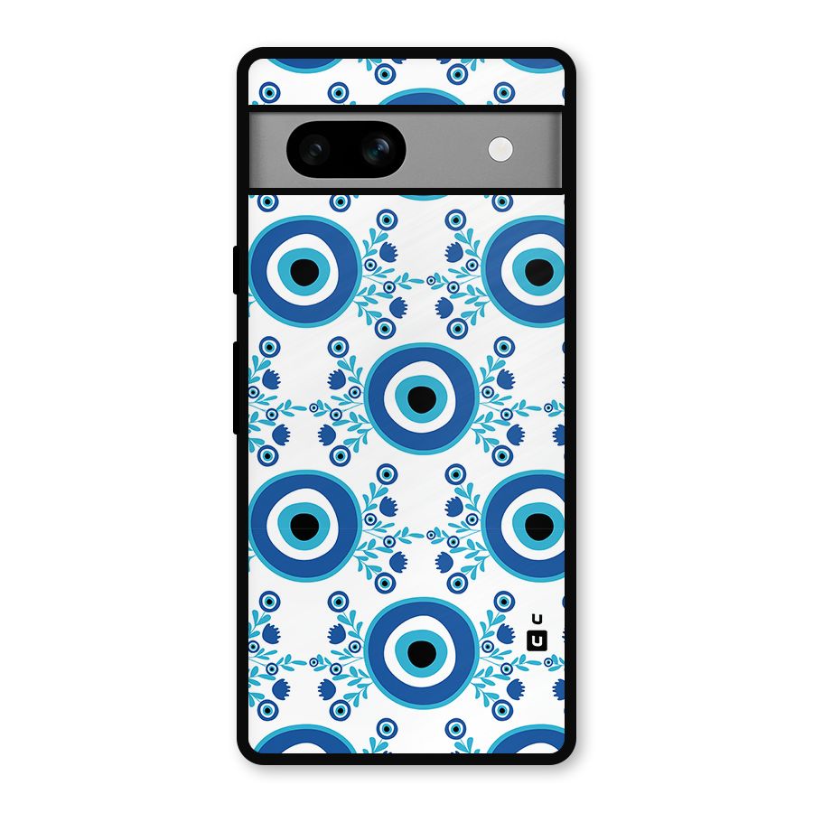 Floral Evil Eyes Metal Back Case for Google Pixel 7a