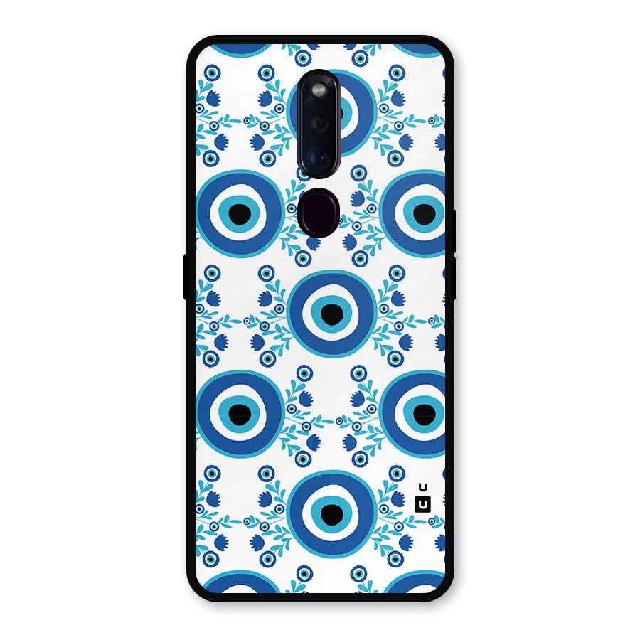Floral Evil Eyes Metal Back Case for Oppo F11 Pro