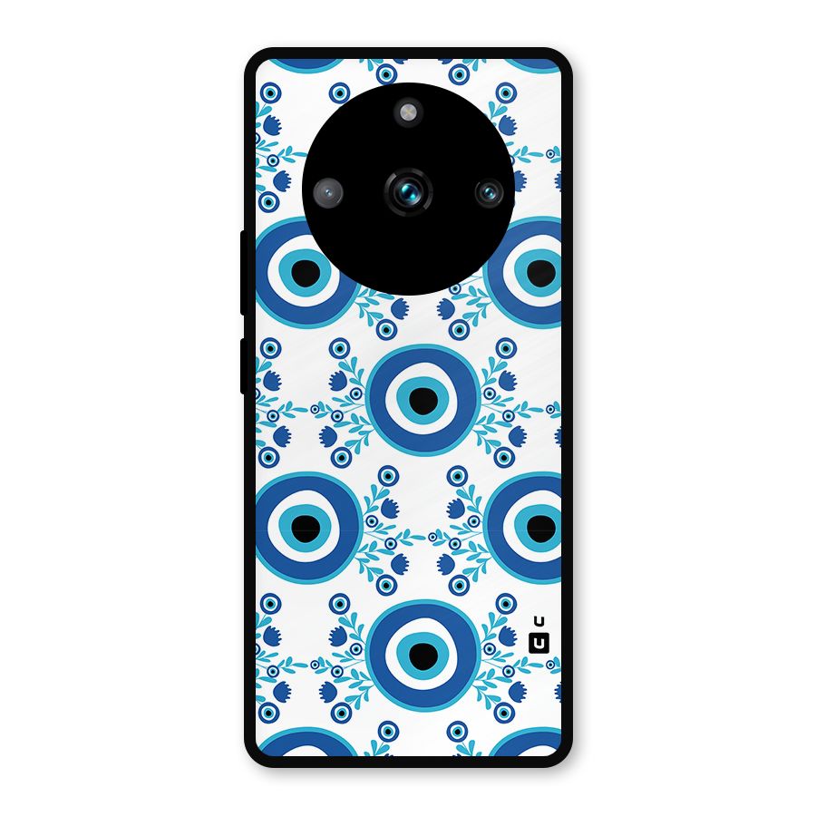 Floral Evil Eyes Metal Back Case for Realme 11 Pro