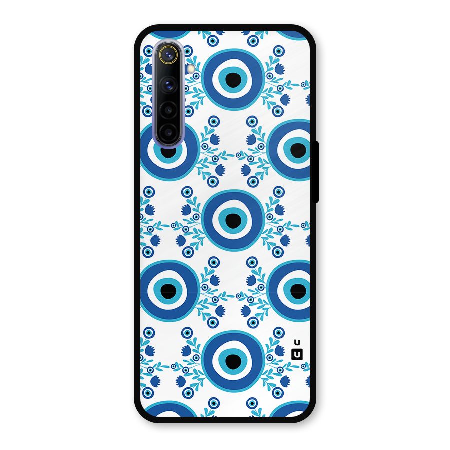 Floral Evil Eyes Metal Back Case for Realme 6i