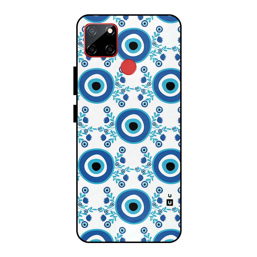 Floral Evil Eyes Metal Back Case for Realme C12