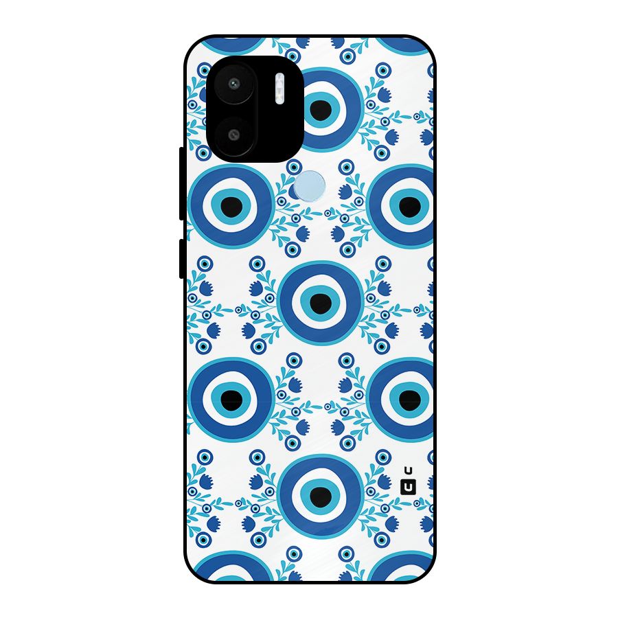 Floral Evil Eyes Metal Back Case for Redmi A1 Plus