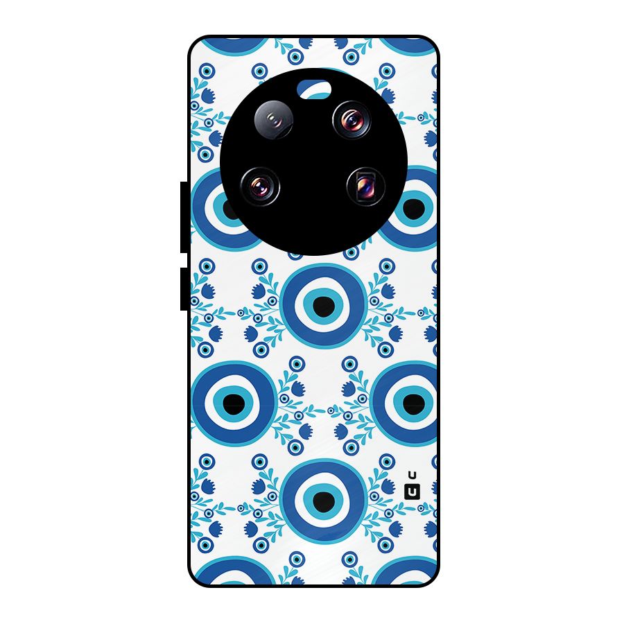 Floral Evil Eyes Metal Back Case for Xiaomi 13 Ultra