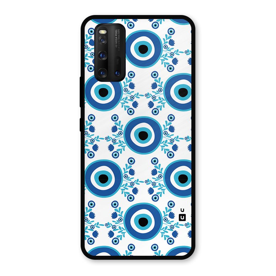 Floral Evil Eyes Metal Back Case for iQOO 3