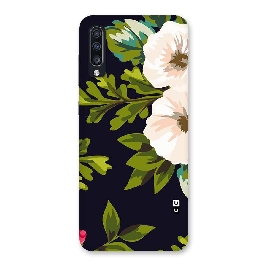 Floral Leaves Back Case for Galaxy A70