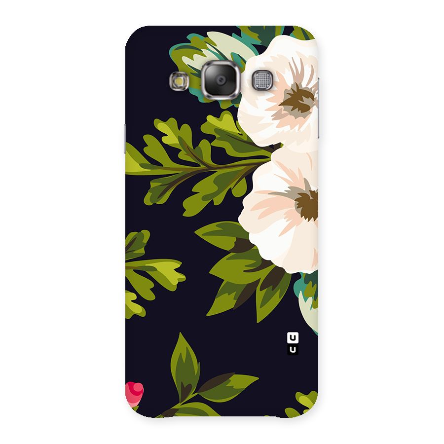 Floral Leaves Back Case for Galaxy E7
