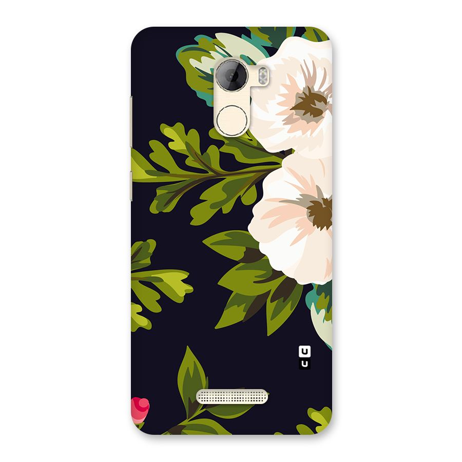 Floral Leaves Back Case for Gionee A1 LIte