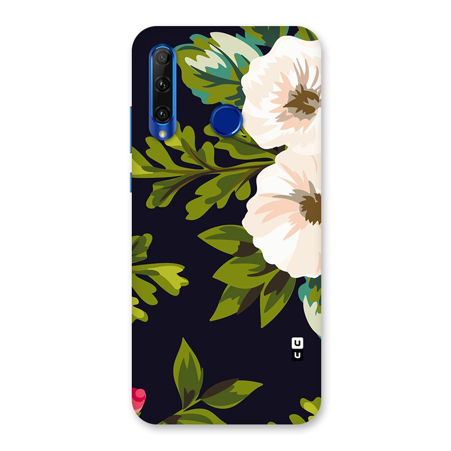 Floral Leaves Back Case for Honor 20i