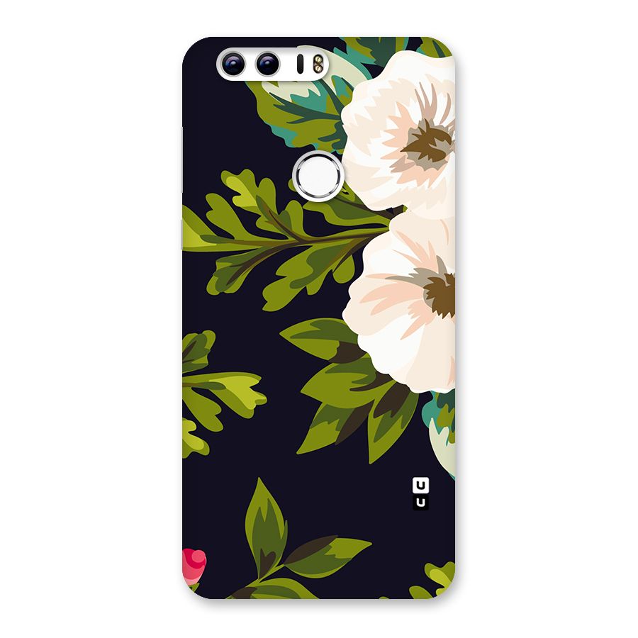 Floral Leaves Back Case for Honor 8