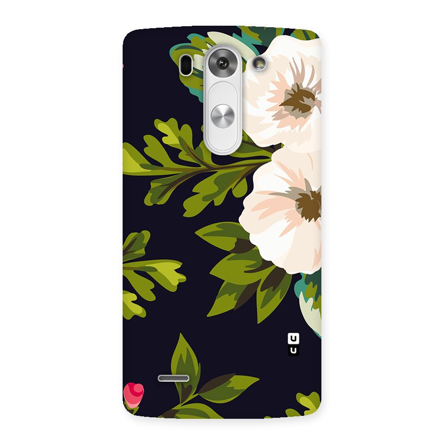 Floral Leaves Back Case for LG G3 Beat