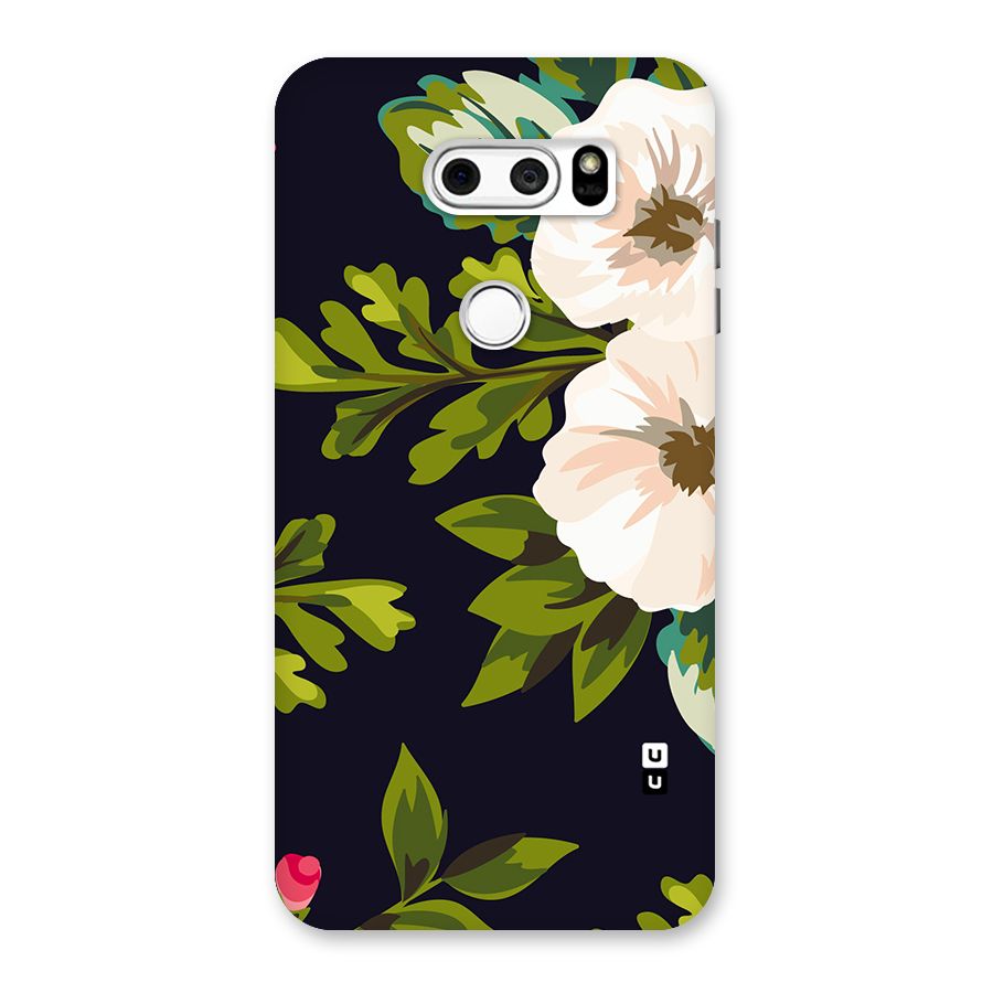 Floral Leaves Back Case for LG V30