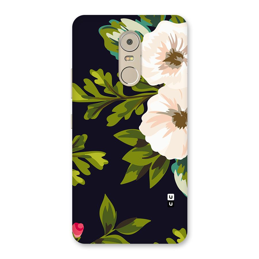 Floral Leaves Back Case for Lenovo K6 Note