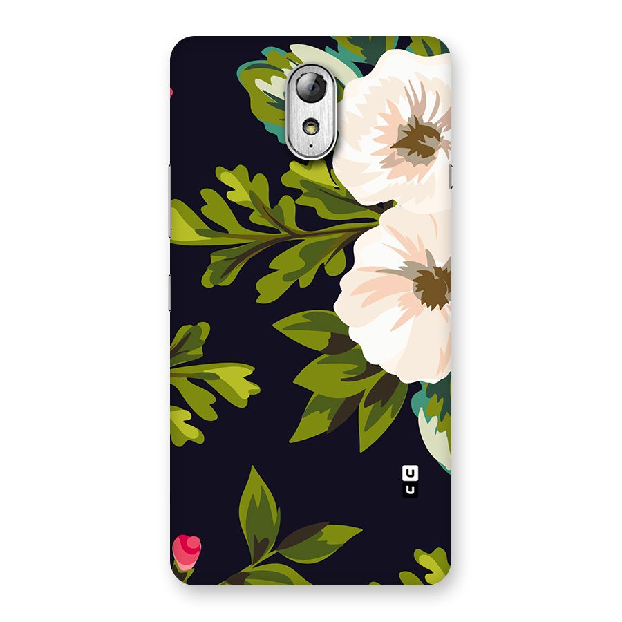 Floral Leaves Back Case for Lenovo Vibe P1M