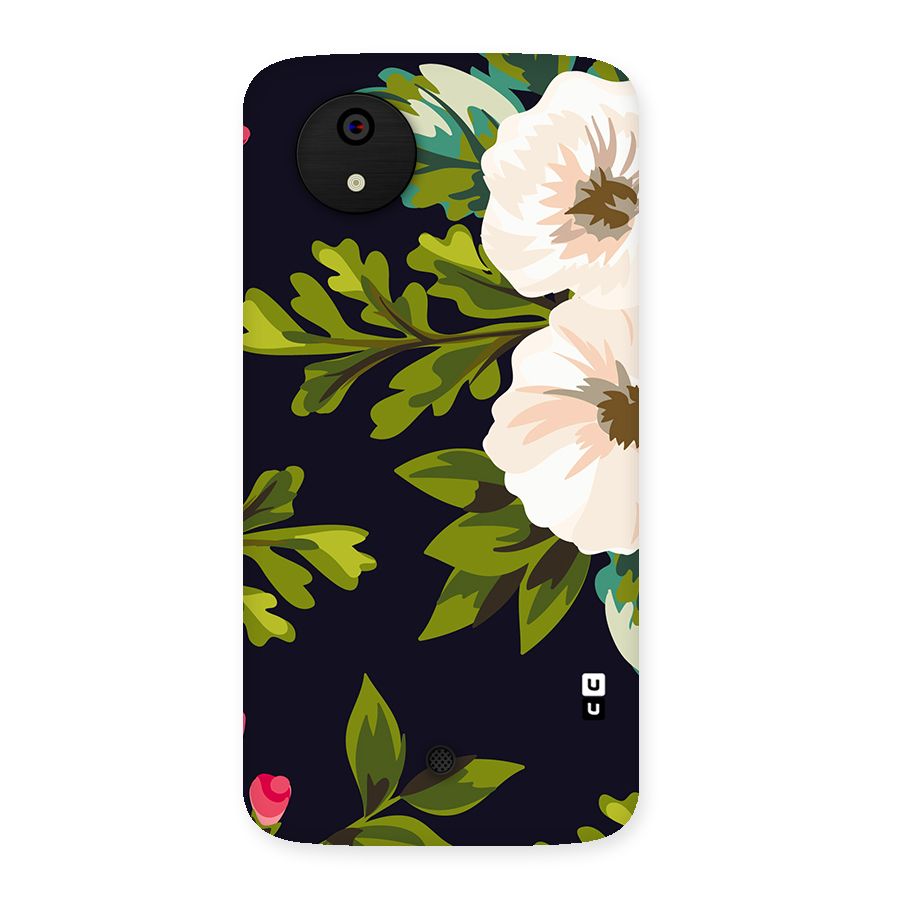 Floral Leaves Back Case for Micromax Canvas A1