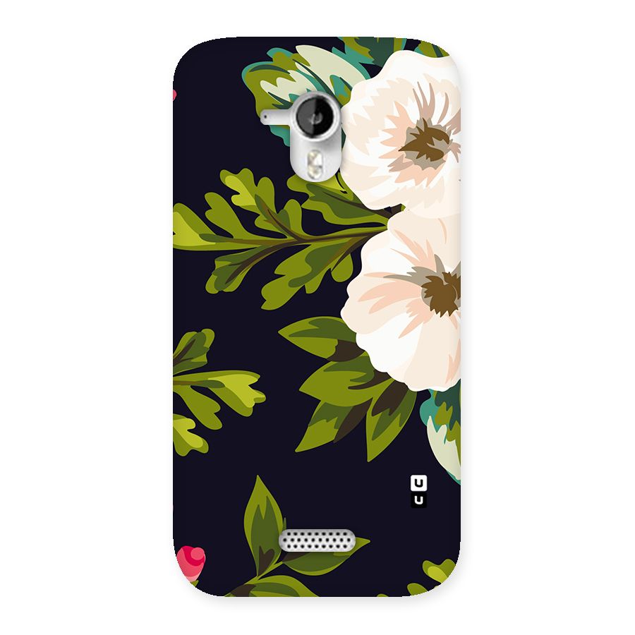 Floral Leaves Back Case for Micromax Canvas HD A116
