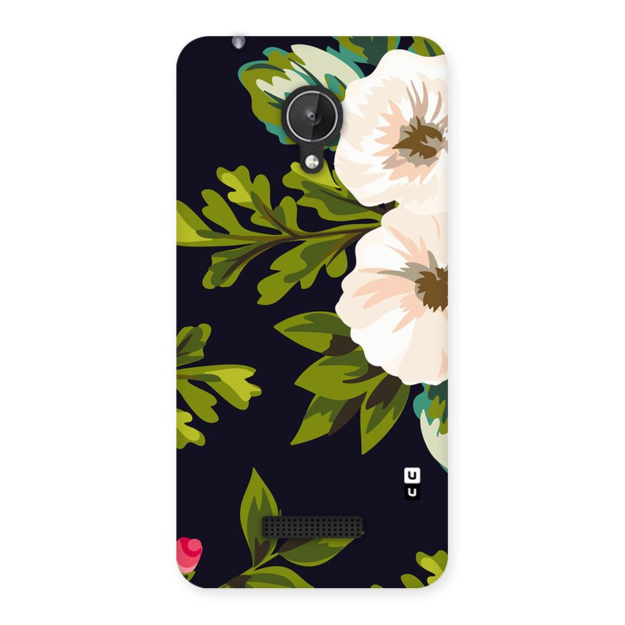Floral Leaves Back Case for Micromax Canvas Spark Q380