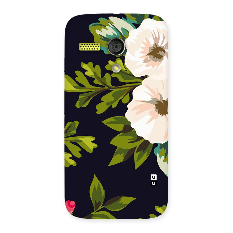 Floral Leaves Back Case for Moto G