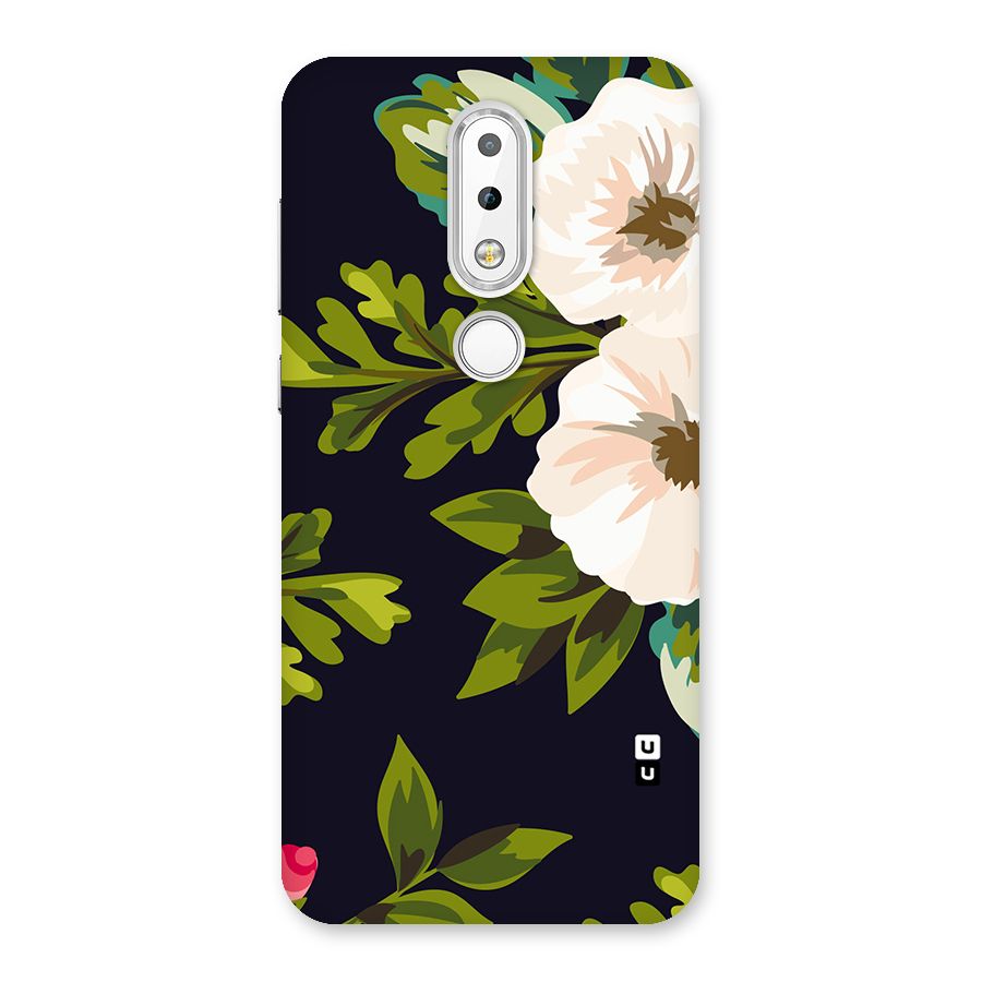 Floral Leaves Back Case for Nokia 6.1 Plus